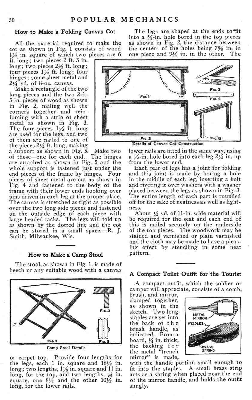 1924 Popular Mechanics Auto Tourist Handbook Page 44